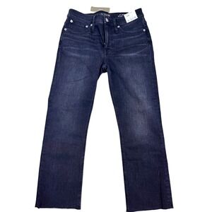 J.Crew NWT 9" Demi‎ Boot Crop Jeans – Dark Wash – Size 26P-Raw Hem
